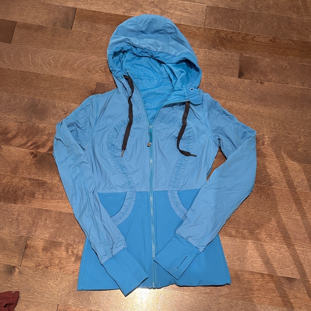 Women's Blue Hooded Jacket, reversible